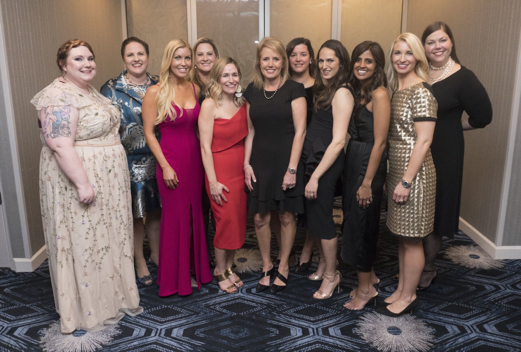 Gala committee Leanne Groves, Michelle Ott, Kelly Metcalf, Jennifer Goff, Julie Ernst, Barb Giljum, Lore Colpaert, Courtney Goodman, Nima Rothmel, Nichole Albrecht, Alice Flath
